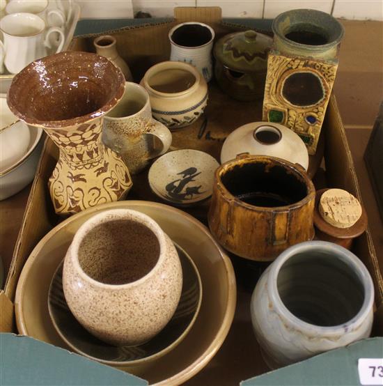 Mixed studio pottery